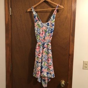 Multi Color Open Back Mini dress